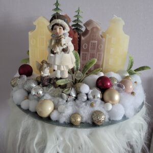 Adventní dekorace Domky